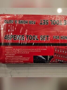 46-Piece Tool Set - Red